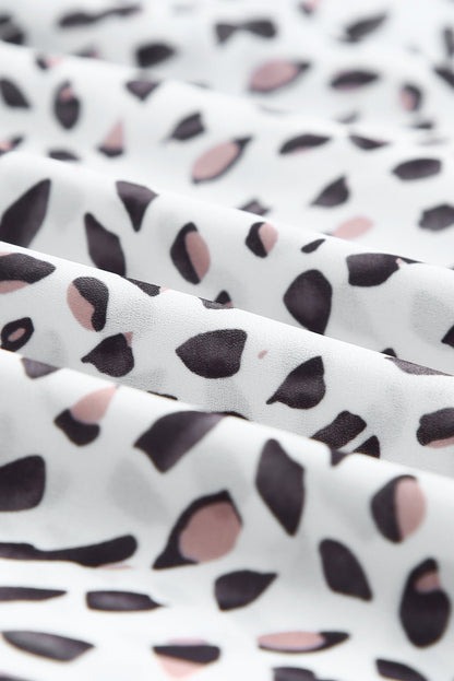 Plus Size Printed Off - Shoulder Half Sleeve Blouse - Rochelle's House LLC