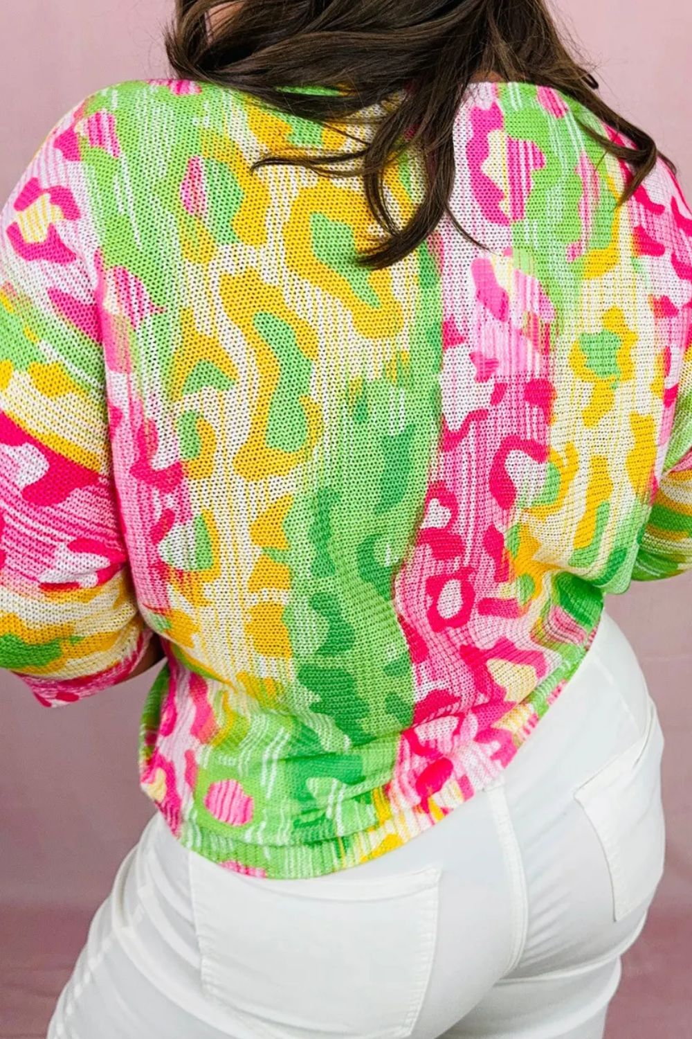 Side view of product highlighting flattering shape and movement