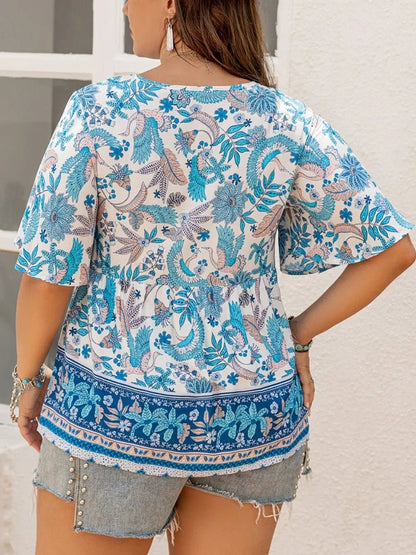 Back view of product with easy, flowy drape