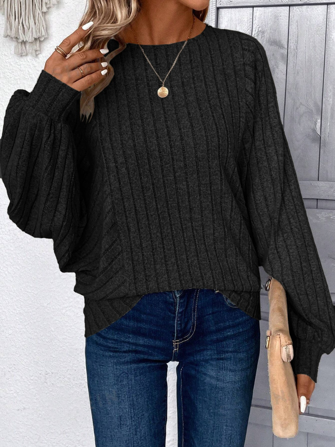 Lifestyle image of product styled for a chic daytime look