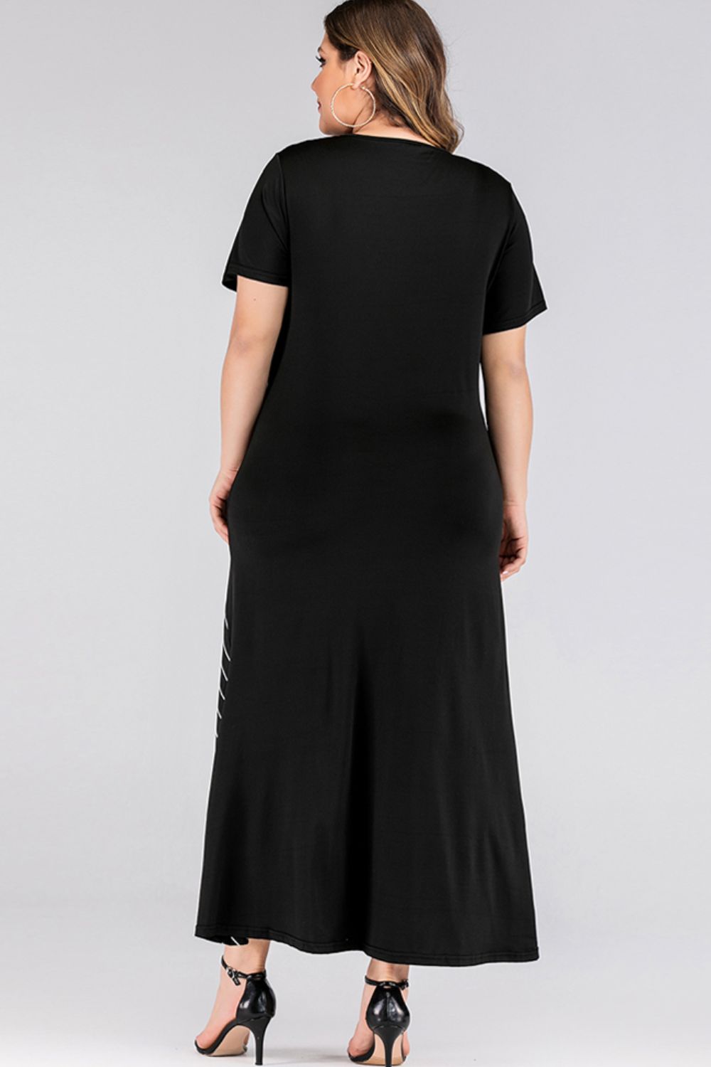 Back view of product with easy, flowy drape