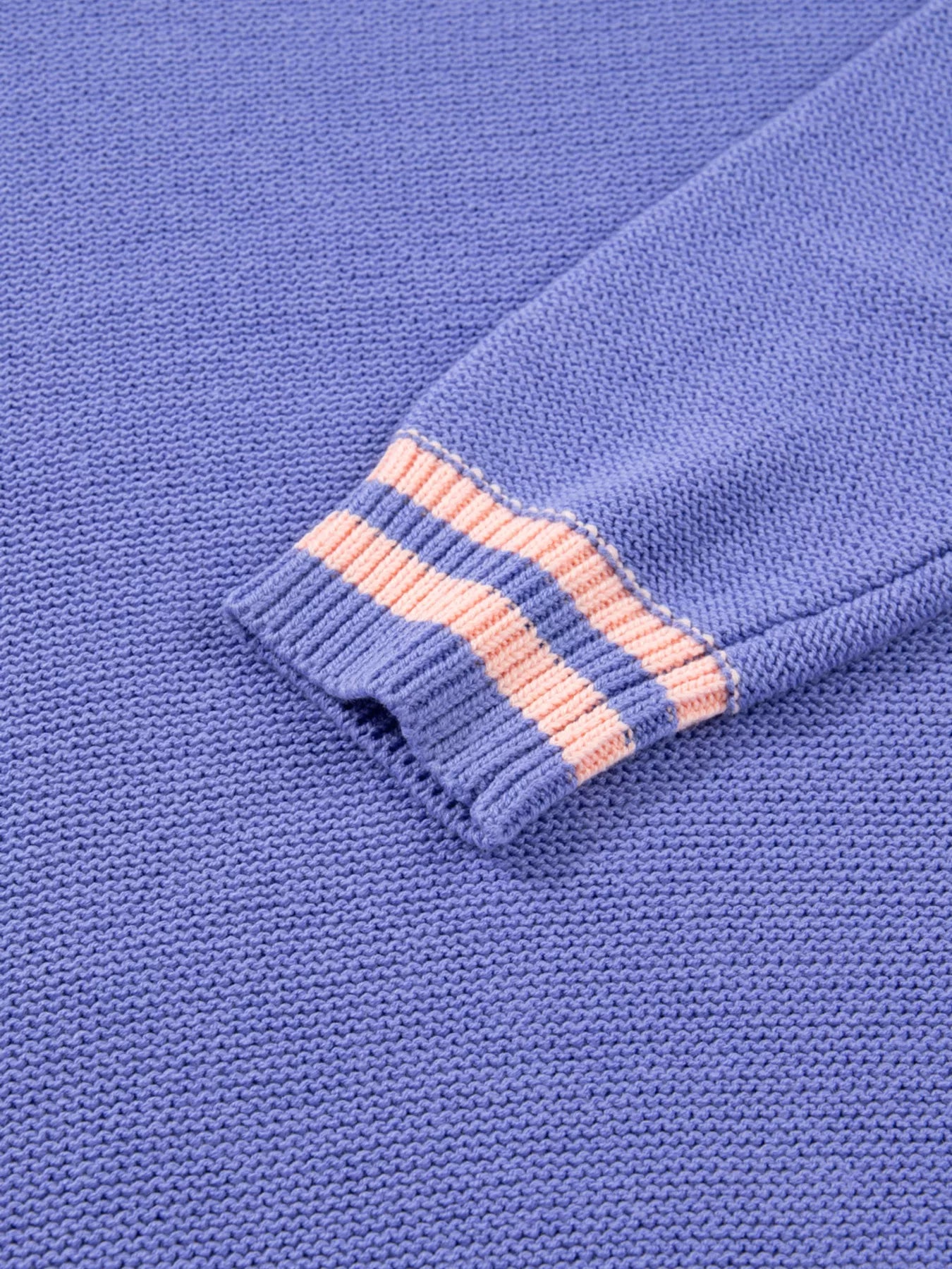 Plus Size Striped Trim Drop Shoulder Knit Loose Sweater - Rochelle's House LLC