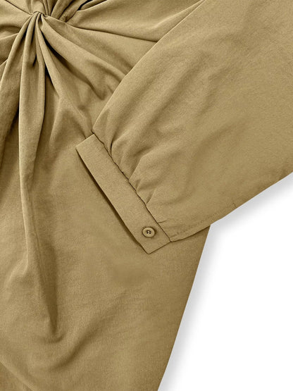 Plus Size Twist Front Split Midi Dress - Rochelle's House LLC