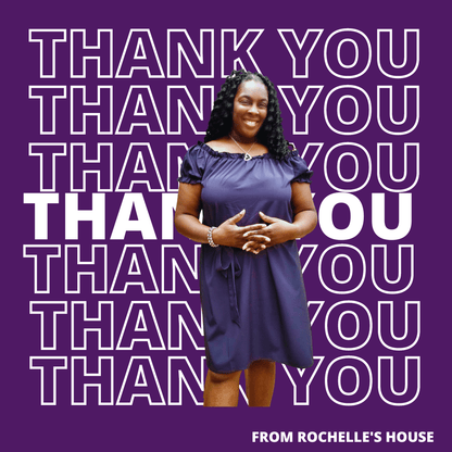 Rochelle’s House digital fashion gift card, back