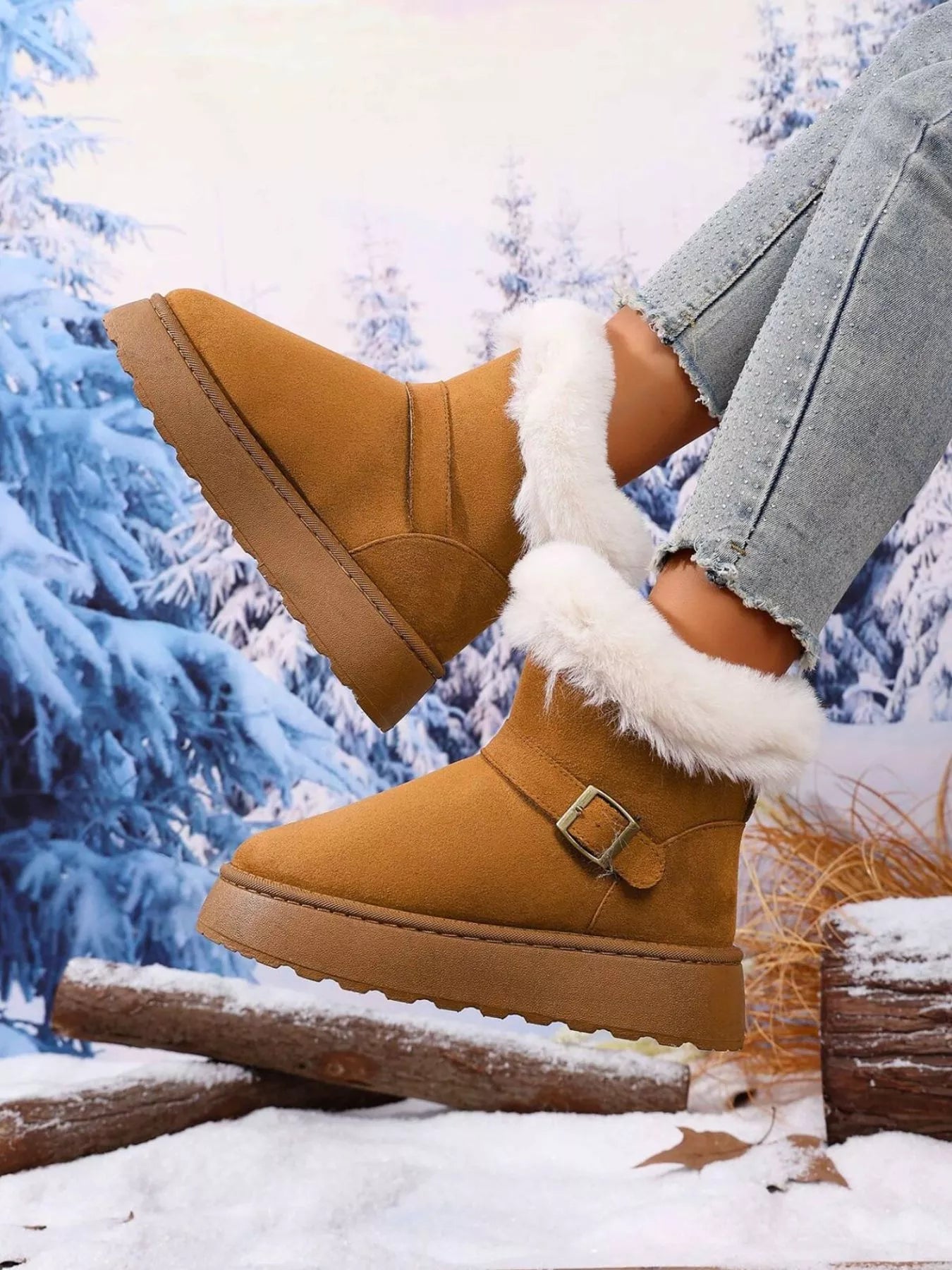 Lifestyle image of product styled for a chic daytime look