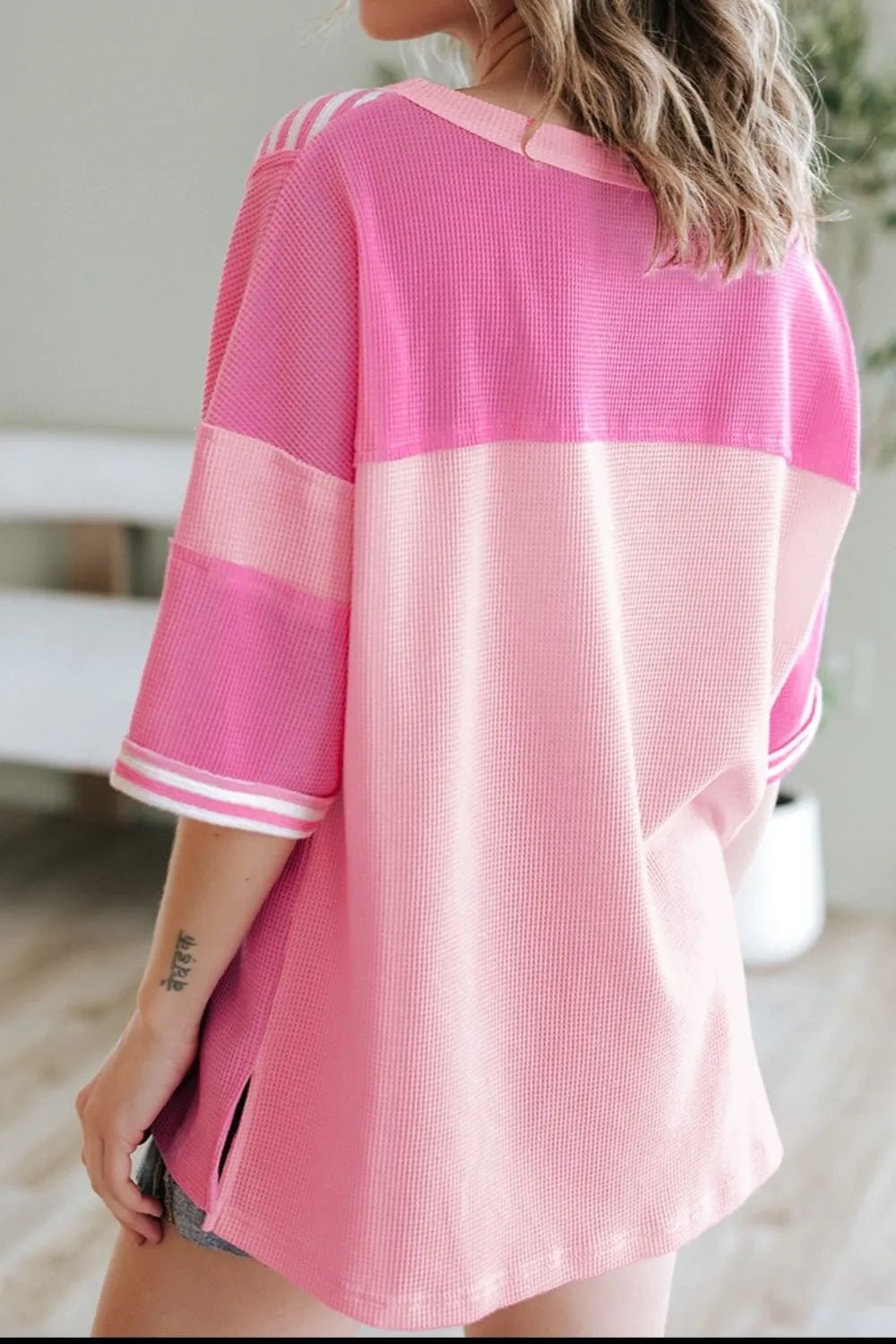 Close-up of product showing fabric texture and finish