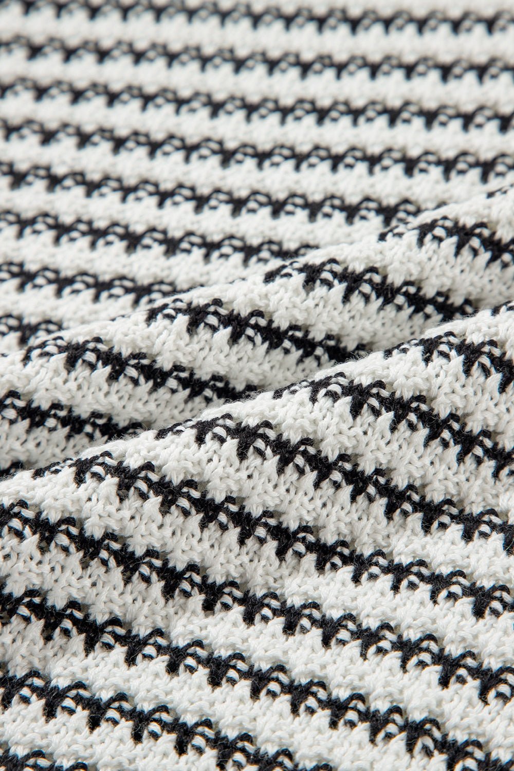 Striped Round Neck Sweater Vest - Rochelle's House LLC