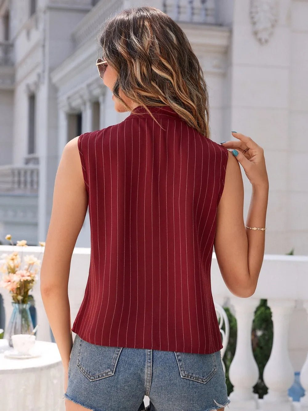 Side view of product highlighting flattering shape and movement