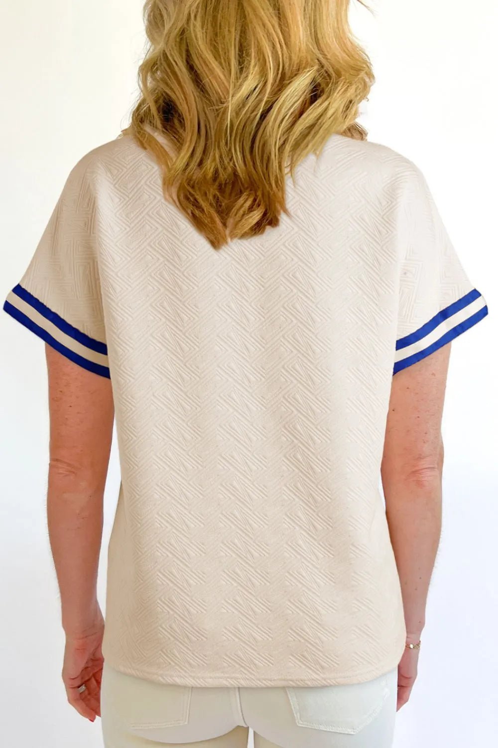 Back view of product with easy, flowy drape