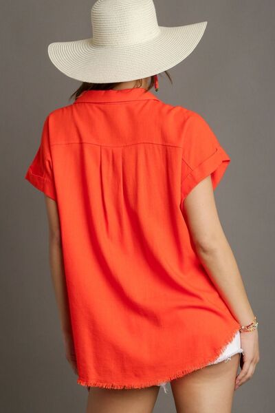 Back view of product with easy, flowy drape