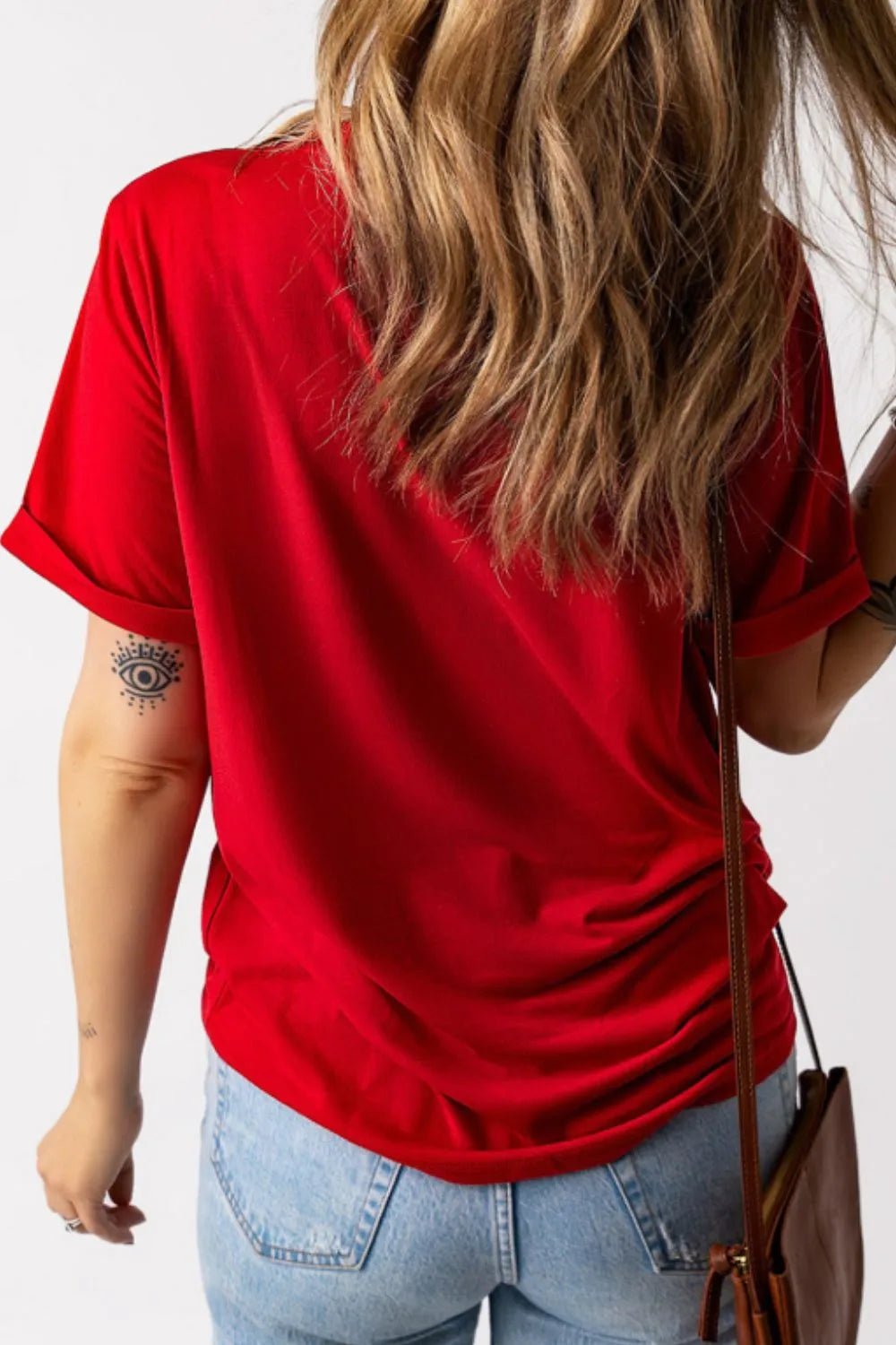 Side view of product highlighting flattering shape and movement