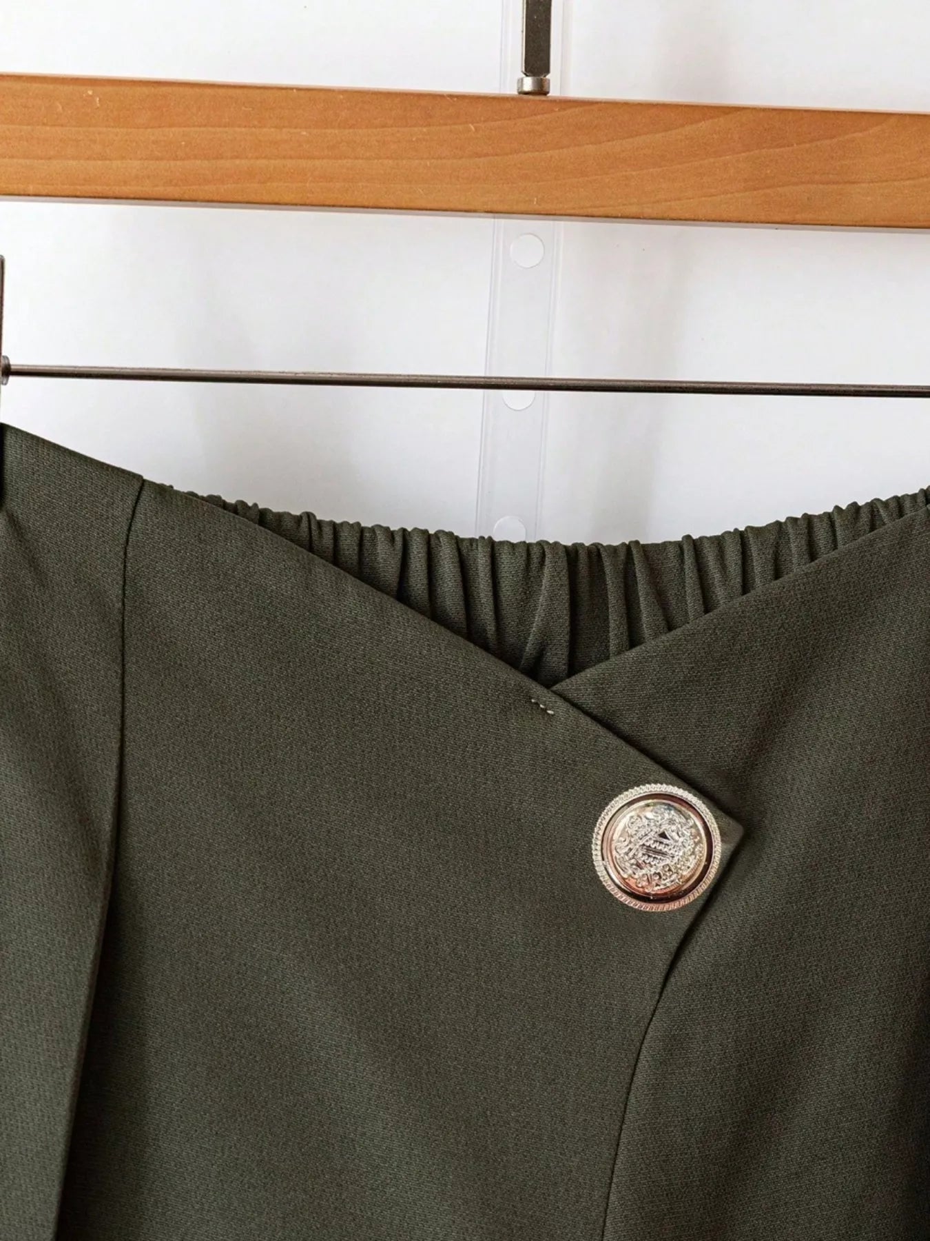 Wide - Leg Button - Accent Pants - Rochelle's House LLC