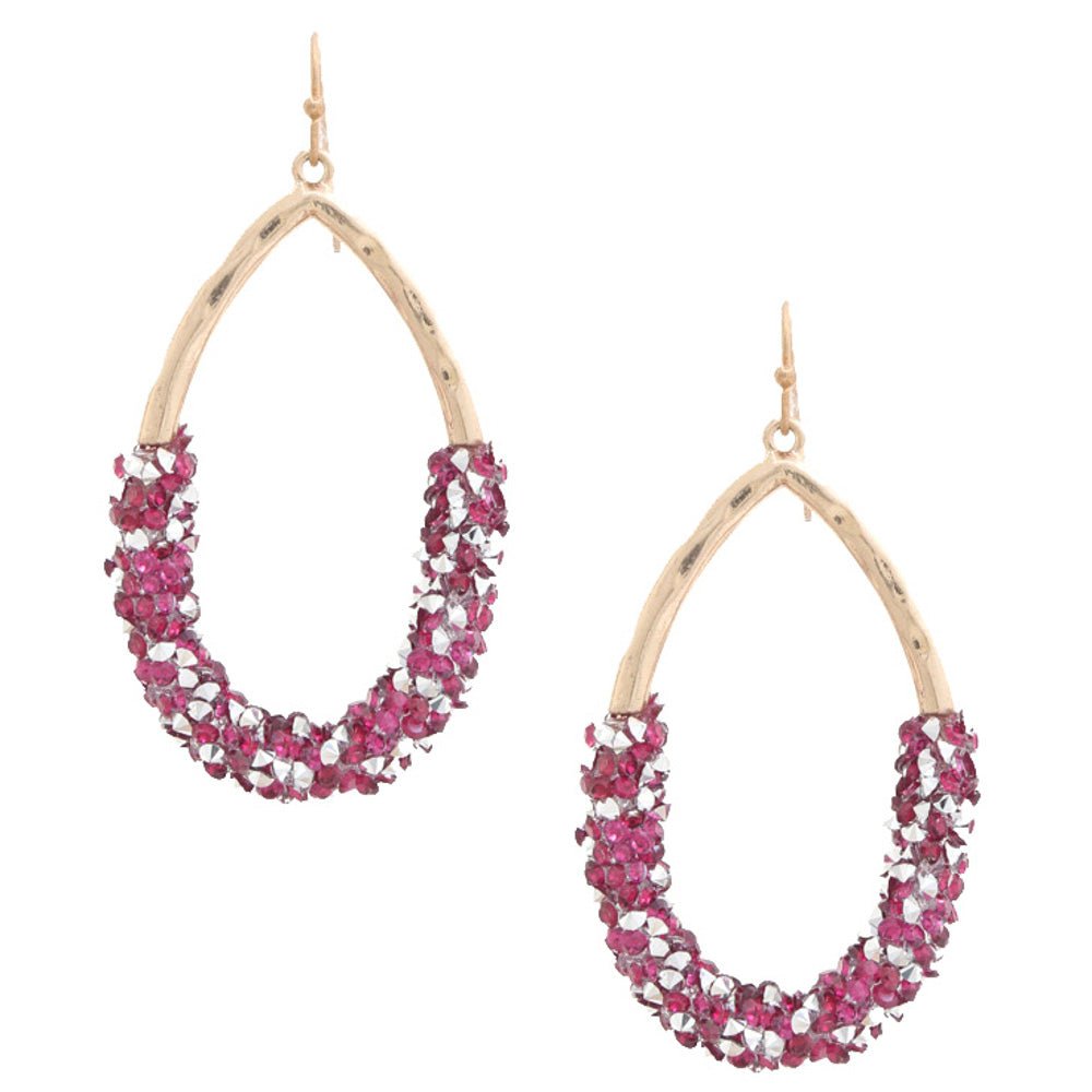Beaded Teardrop Dangle Earring - Rochelle's House LLC