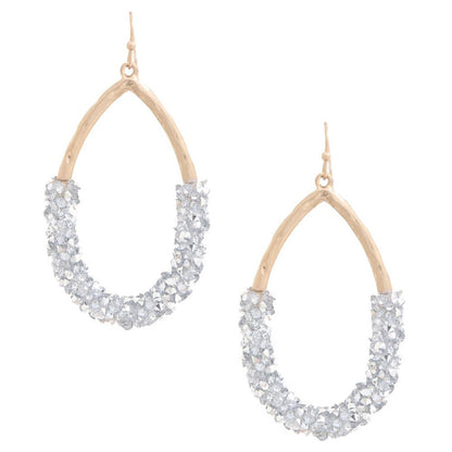 Beaded Teardrop Dangle Earring - Rochelle's House LLC