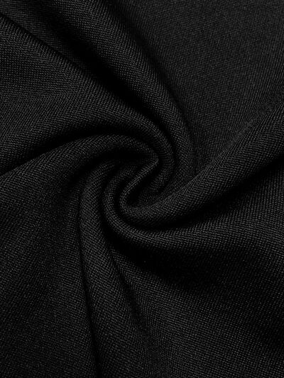 Leopard Round Neck Long Sleeve Dress - Rochelle's House LLC