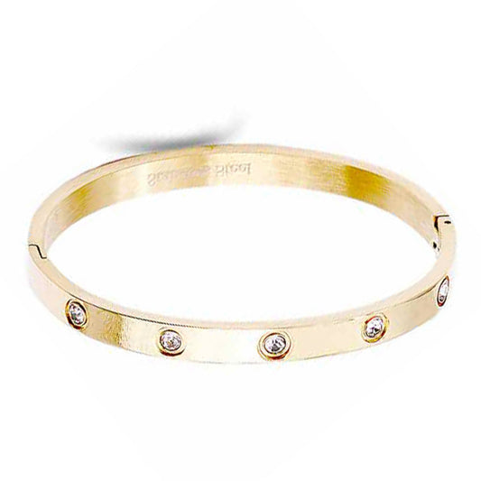 Stainless Steel Cubic Metal Bracelet - Rochelle's House LLC